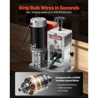 VEVOR Ηλεκτρική Αυτόματη Μηχανή Απογύμνωσης Καλωδίων 400W 0.06-1.57...