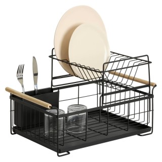 5FIVE Simply smart Διπλή Μεταλλική Πιατοθήκη με Αποσπώμενο Δίσκο Απ...