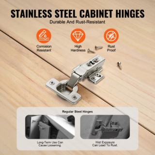 VEVOR Μεντεσέδες Ντουλαπιών 60τμχ Πλήρους Κάλυψης με Απαλό Κλείσιμ... VEVOR Μεντεσέδες Ντουλαπιών 60τμχ Πλήρους Κάλυψης με Απαλό Κλείσιμ...