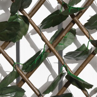 Outsunny Τεχνητός Φράχτης με 2 Τμήματα από 356 Φύλλα Κισσού, από Πο... Outsunny Τεχνητός Φράχτης με 2 Τμήματα από 356 Φύλλα Κισσού, από Πο...