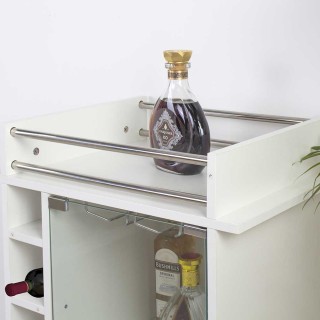 BAKAJI  Φορητό Μπαρ Cantinetta Μπουκάλια Κρασιού Ξύλινη Κάβα 6 Θέσε...