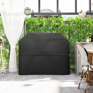 Outsunny Κάλυμμα BBQ Αδιάβροχο 147x61x122 εκ. Μαύρο 84G-845V00BK