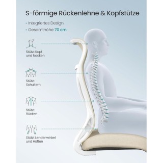 SONGMICS Εργονομική Καρέκλα Γραφείου με Ρυθμιζόμενο Ύψος και Αναδιπ... SONGMICS Εργονομική Καρέκλα Γραφείου με Ρυθμιζόμενο Ύψος και Αναδιπ...