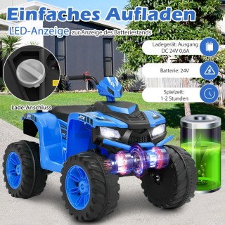 Costway Ηλεκτρικό Παιδικό ATV με Κέντρο Πολυμέσων και Ασφαλή Οδήγη... Costway Ηλεκτρικό Παιδικό ATV με Κέντρο Πολυμέσων και Ασφαλή Οδήγη...