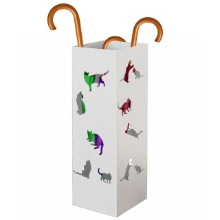 BAKAJI Λευκή Ομπρελοθήκη για Είσοδο Σχεδιασμός Γάτες Ομπρελοθήκη 1... BAKAJI Λευκή Ομπρελοθήκη για Είσοδο Σχεδιασμός Γάτες Ομπρελοθήκη 1...