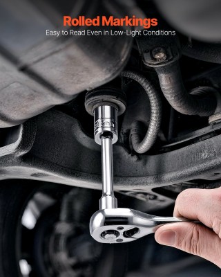 VEVOR Σετ Καρυδάκια 70 Τεμαχίων, 6.4 mm Οδήγησης, CR-V Ατσάλι για Α...