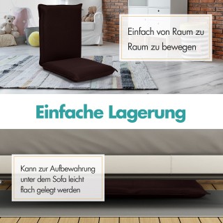 Costway Καθιστικό Δαπέδου με 6-θέσια Ρυθμιζόμενη Πλάτη για Διαλογισ... Costway Καθιστικό Δαπέδου με 6-θέσια Ρυθμιζόμενη Πλάτη για Διαλογισ...