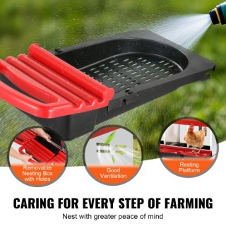 Κουτί Φωλιάς Κοτόπουλων 4 Θέσεων VEVOR με Κεκλιμένες Φωλιές JSCDX1... Κουτί Φωλιάς Κοτόπουλων 4 Θέσεων VEVOR με Κεκλιμένες Φωλιές JSCDX1...