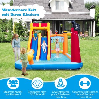 Υδάτινο Πάρκο Περιπέτειας με Διπλές Τσουλήθρες και Πισίνες για Παιδ...