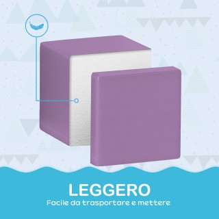 HOMCOM Σετ 12 Μαλακά Παιδικά Κυβάκια για Παιδιά 12-36 Μηνών από PU ...