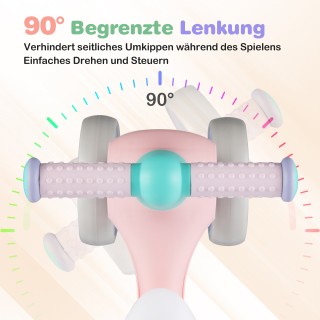 Costway Παιδικό Ποδήλατο Ισορροπίας με Ρυθμιζόμενο Μαλακό Κάθισμα &...