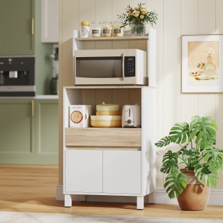 HOMCOM Ξύλινη βάση για φούρνο μικροκυμάτων με ράφι, ανοιχτό ράφι, σ... HOMCOM Ξύλινη βάση για φούρνο μικροκυμάτων με ράφι, ανοιχτό ράφι, σ...