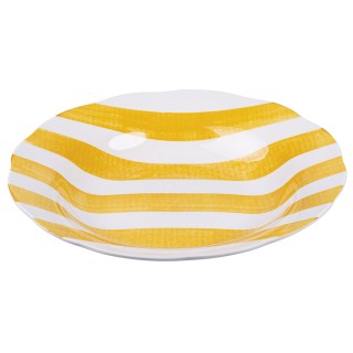 Villa DEste  Σετ 6τμχ Ρηχό πιάτο από πορσελάνη με σκαλιστό περίγραμ...