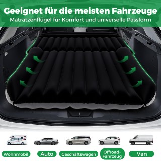 Costway  Φουσκωτό Στρώμα  Αυτοκινήτου SUV, με 7 Αεροθαλάμους, Αεροπ...