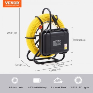 Κάμερα Αποχέτευσης VEVOR 9 720p με Καλώδιο 120m JLKXSGDNK9120FZ0BV2 Κάμερα Αποχέτευσης VEVOR 9 720p με Καλώδιο 120m JLKXSGDNK9120FZ0BV2