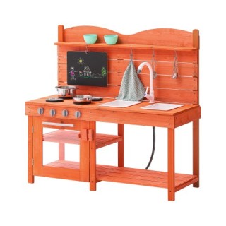VEVOR Ξύλινη Παιδική Κουζίνα Εξωτερικού Χώρου για Παιχνίδι Ρόλων NJ... VEVOR Ξύλινη Παιδική Κουζίνα Εξωτερικού Χώρου για Παιχνίδι Ρόλων NJ...