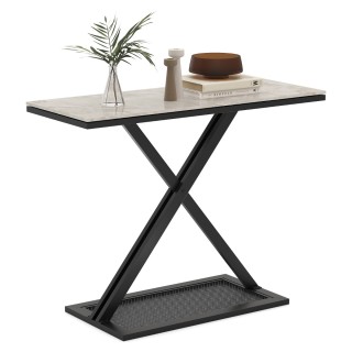 Costway Κονσόλα με Τεχνητό Μάρμαρο και Μεταλλικό Πλαίσιο 100 x 40 x...