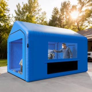 VEVOR Φουσκωτός Θάλαμος Βαφής 4x3x2.8 μ με Ισχυρό Φυσητήρα 750W και... VEVOR Φουσκωτός Θάλαμος Βαφής 4x3x2.8 μ με Ισχυρό Φυσητήρα 750W και...