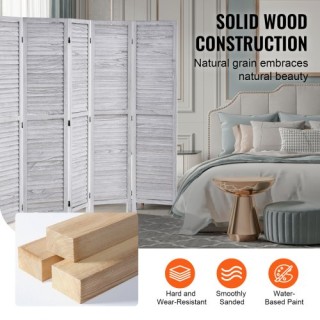 VEVOR Ξύλινο Διαχωριστικό Δωματίου 6 Πάνελ MZPF6MBWGBOSCMC4VV0 VEVOR Ξύλινο Διαχωριστικό Δωματίου 6 Πάνελ MZPF6MBWGBOSCMC4VV0