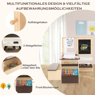 Costway Πολυλειτουργικό Κέντρο Τέχνης για Παιδιά με Ρυθμιζόμενο Κα... Costway Πολυλειτουργικό Κέντρο Τέχνης για Παιδιά με Ρυθμιζόμενο Κα...