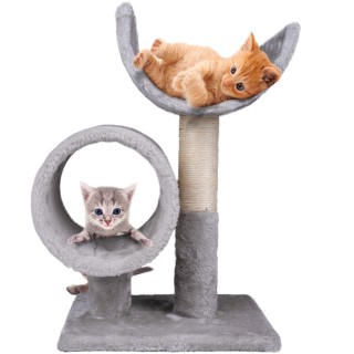 BAKAJI  Ξύστρα Γάτας με Σχοινί από Σιζάλ και Επένδυση από Γκρι Πλού...