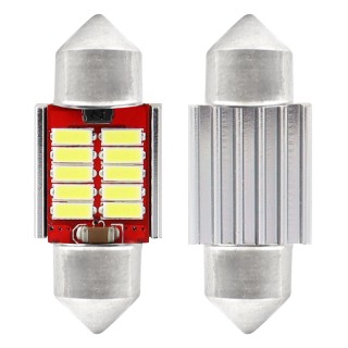 AMiO  LED CANBUS 4014 10SMD Festoon C5W C10W C3W 31mm Λευκό 12V/24V...