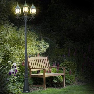 BAKAJI  Κλασικό Βικτωριανό Φανάρι Κήπου με 3 Φανάρια από Αλουμίνιο ...