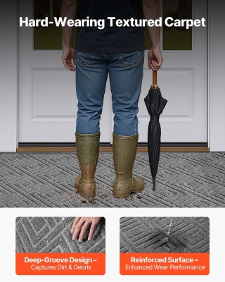 VEVOR Μεγάλο Πατάκι Εισόδου 1562 x 914 mm - Γκρι, Αντιολισθητικό, Α... VEVOR Μεγάλο Πατάκι Εισόδου 1562 x 914 mm - Γκρι, Αντιολισθητικό, Α...