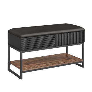 Παπουτσοθήκη-Παγκάκι Εισόδου Με Αποθηκευτικό Χώρο & Ράφι 80x35x46cm...