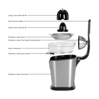 Αποχυμωτής Εσπεριδοειδών - Ηλεκτρικός Στίφτης 160W Inox PCZP1154 P... Αποχυμωτής Εσπεριδοειδών - Ηλεκτρικός Στίφτης 160W Inox PCZP1154 P...