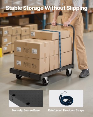 VEVOR Καρότσι Μεταφοράς Γυψοσανίδων 91.4 x 61 εκ, Φορτίο έως 816.5 ...