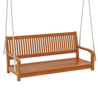 Costway Ξύλινη Κρεμαστή Κούνια Βεράντας από Ακακία για 2 Άτομα με Ά... Costway Ξύλινη Κρεμαστή Κούνια Βεράντας από Ακακία για 2 Άτομα με Ά...