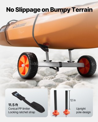 VEVOR Πτυσσόμενο Καροτσάκι Καγιάκ 104kg - Ανθεκτικό με Συμπαγείς Τρ... VEVOR Πτυσσόμενο Καροτσάκι Καγιάκ 104kg - Ανθεκτικό με Συμπαγείς Τρ...