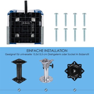 Costway Σετ 2 καρεκλών σκαφών Costway, πτυσσόμενη καρέκλα 50 x 42 x...