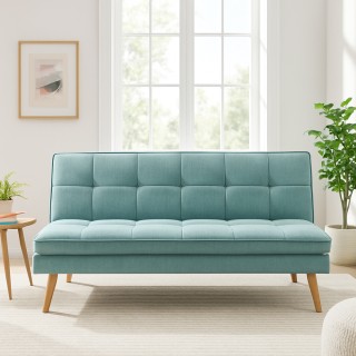 BAKAJI Καναπές-Κρεβάτι Ανακλινόμενο 3 Θέσεων Εργονομικό σε Υφασμάτι...