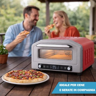 BAKAJI Πολυλειτουργικός Φούρνος Πίτσας με Πέτρα Ψησίματος και Σχάρα...