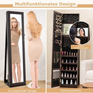 Costway Πολυτελής Καθρέφτης-Κοσμηματοθήκη με Αποθηκευτικό Χώρο και ... Costway Πολυτελής Καθρέφτης-Κοσμηματοθήκη με Αποθηκευτικό Χώρο και ...