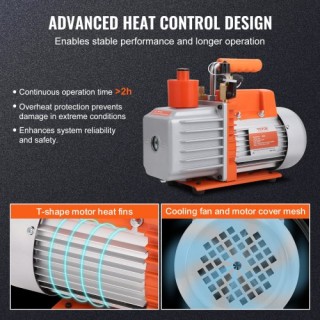 VEVOR Αντλία Κενού 7 CFM 2 Σταδίων HVAC KDZ7CFM370WA1J1T5V2 VEVOR Αντλία Κενού 7 CFM 2 Σταδίων HVAC KDZ7CFM370WA1J1T5V2