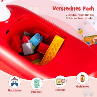 Costway Κόκκινο Παιδικό Αυτοκινητάκι με Κλάξον & Αποθηκευτικό Χώρο ... Costway Κόκκινο Παιδικό Αυτοκινητάκι με Κλάξον & Αποθηκευτικό Χώρο ...