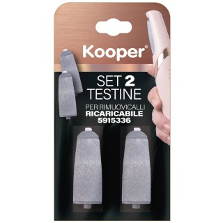 Kooper Σετ 2 Ανταλλακτικών Κεφαλών για Πεντικιούρ Kooper - Λεπτόκοκ...