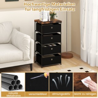 Συρταριέρα με 4 Συρτάρια για Οργάνωση Χώρου 42 x 33,5 x 84,5 cm JZ1... Συρταριέρα με 4 Συρτάρια για Οργάνωση Χώρου 42 x 33,5 x 84,5 cm JZ1...