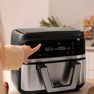 Διπλή Φριτέζα Αέρος - Airfryer 9L με Ψηφιακό Πίνακα και Διαχωριστικ...
