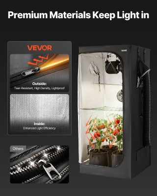 VEVOR Κιτ Καλλιέργειας Εσωτερικού Χώρου, 80 x 80 x 180 cm, με LED Φ... VEVOR Κιτ Καλλιέργειας Εσωτερικού Χώρου, 80 x 80 x 180 cm, με LED Φ...