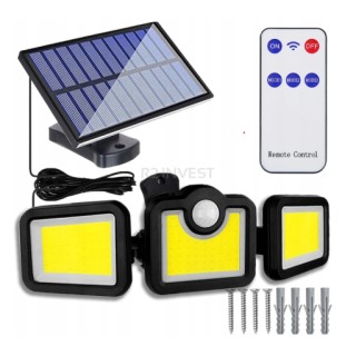 Ηλιακό Φωτιστικό Τοίχου 3 σε 1 με Καλωδιωμένο Ηλιακό Πάνελ και Τηλε... Ηλιακό Φωτιστικό Τοίχου 3 σε 1 με Καλωδιωμένο Ηλιακό Πάνελ και Τηλε...