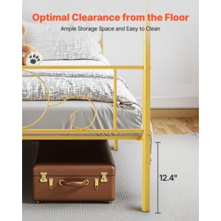 Διπλό Μεταλλικό Κρεβάτι με Κεφαλάρι & Τέσσερις Κολώνες 1985 x 1390 ...