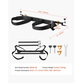 VEVOR Ρυθμιζόμενη Βάση Στήριξης Τσάντας Γκολφ για 2+2 Καρότσι FSDJU...