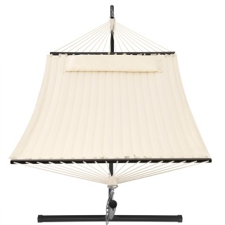 BAKAJI  Κρεμαστή Καρέκλα Κήπου Βραζιλιάνικη Μπεζ με Μαξιλάρι και Με...