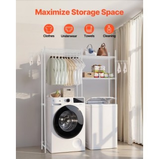 VEVOR Ράφι Αποθήκευσης Πλυντηρίου 5 Επιπέδων Λευκό LDXYJZJTJKDPZ1I8... VEVOR Ράφι Αποθήκευσης Πλυντηρίου 5 Επιπέδων Λευκό LDXYJZJTJKDPZ1I8...