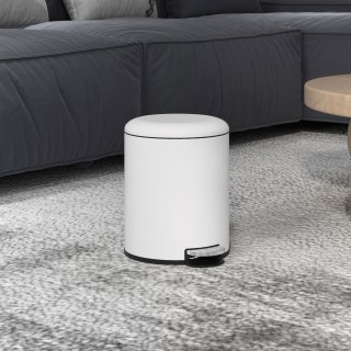 HOMCOM Κάδος Απορριμμάτων με Πεντάλ 5L με Καπάκι Απαλής Κλεισίματος... HOMCOM Κάδος Απορριμμάτων με Πεντάλ 5L με Καπάκι Απαλής Κλεισίματος...