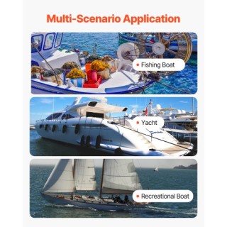 VEVOR Αντλία Ζωντανού Δολώματος Σκάφους 12V 1600GPH με 2 Εισόδους C...